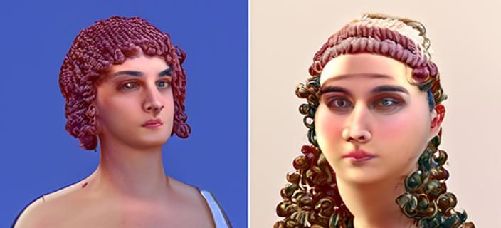 Neo-Pompeian Portrait of Person and Chatbot