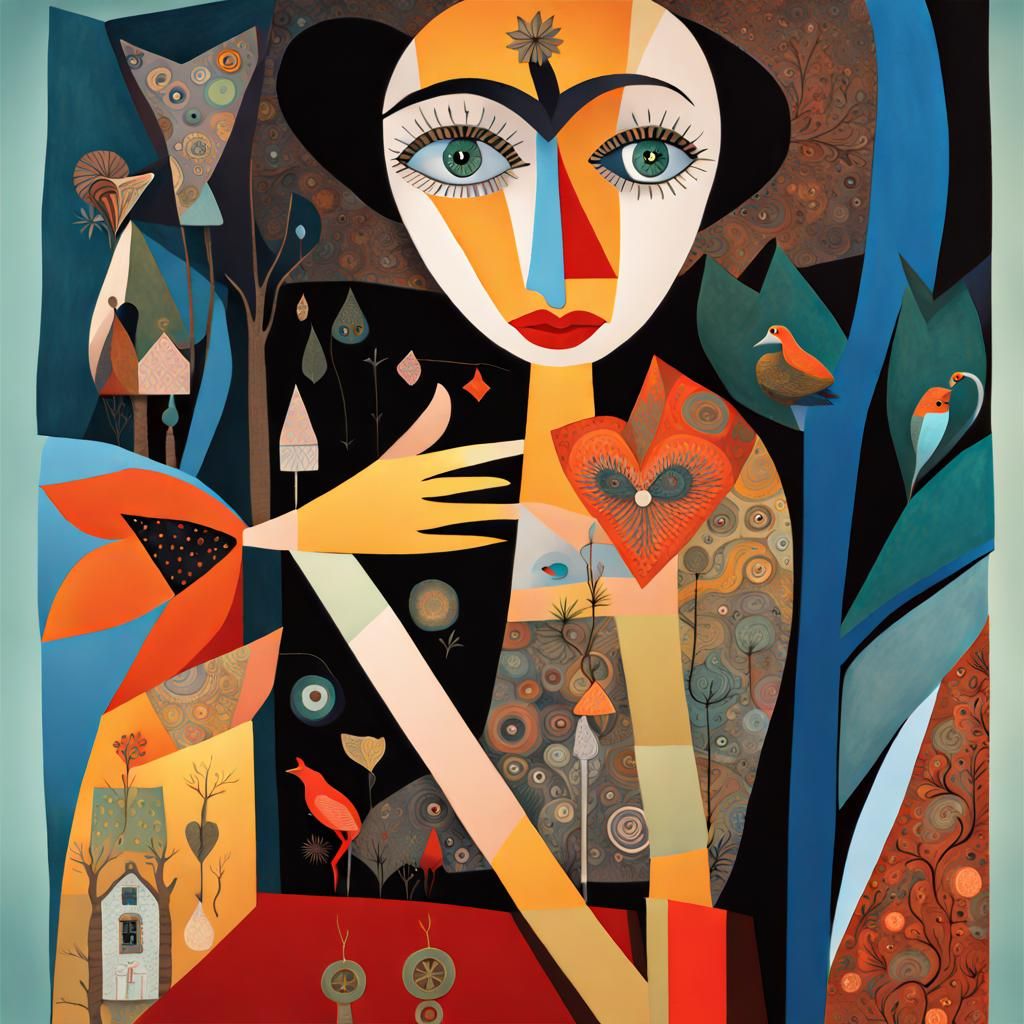 Whimsical Heart Theft Inspired by Outsider Art