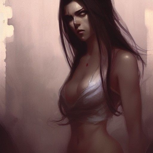 Sinister Lustful Figure in Dark Fantasy Style