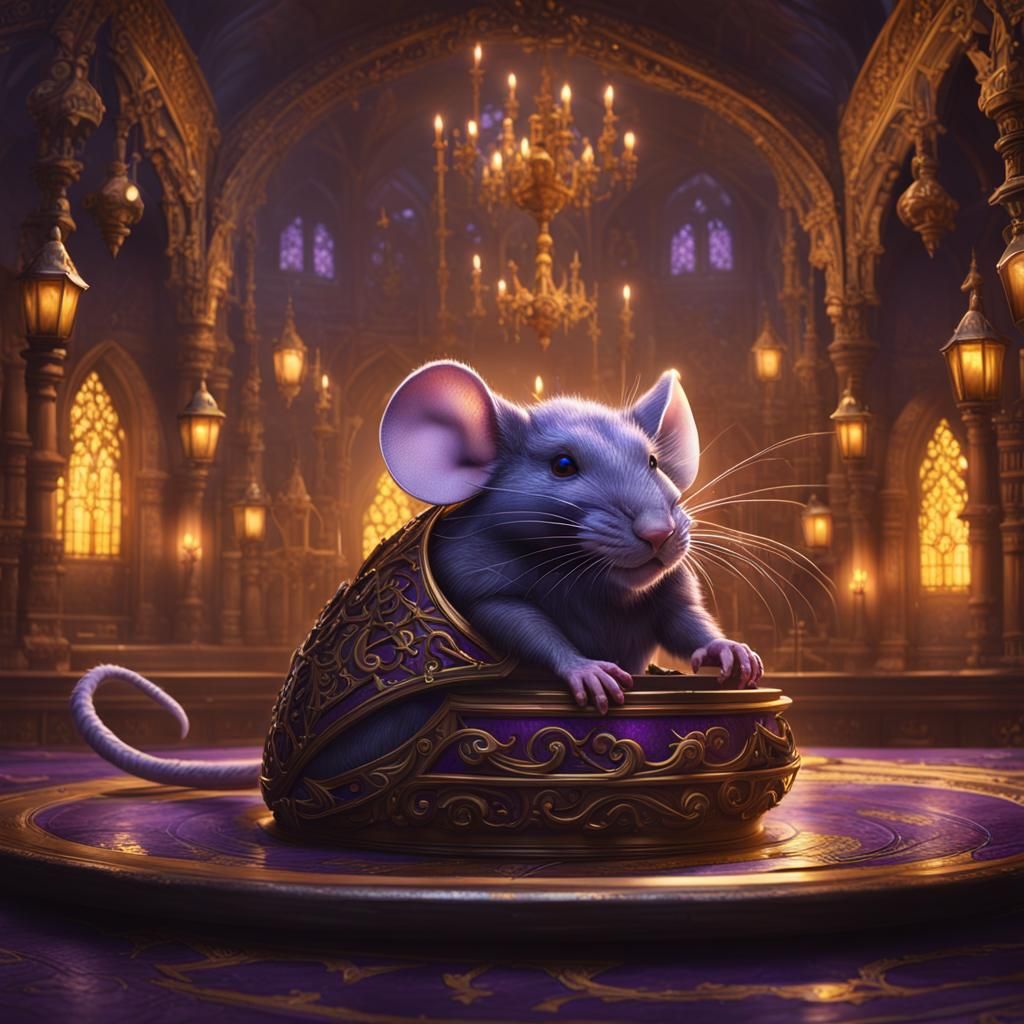 Mouse Royal Court Dark Fantasy Concept Art