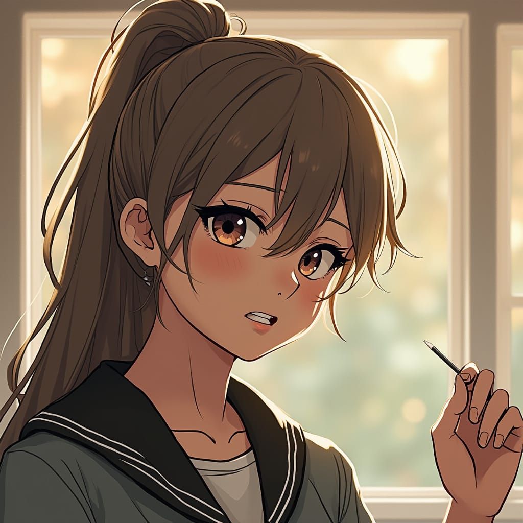 Anime Girls in Elegant Ensembles