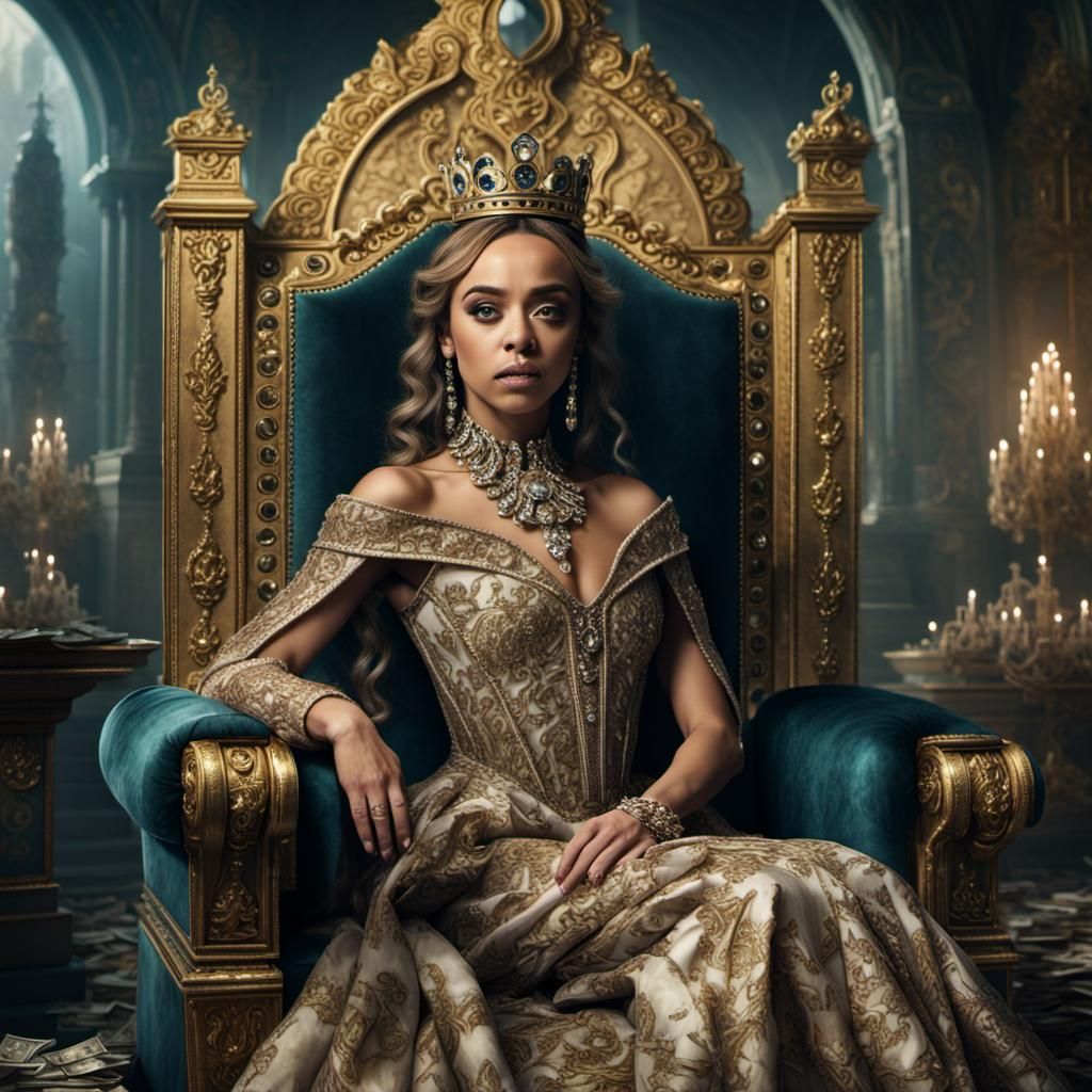 Jade Thirlwall as Queen in Digital Matte Painting
