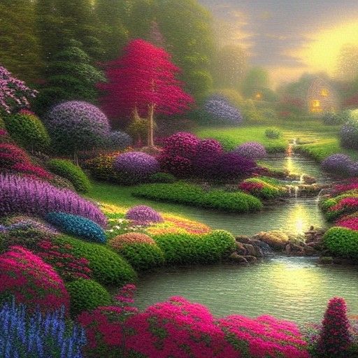 Peaceful garden