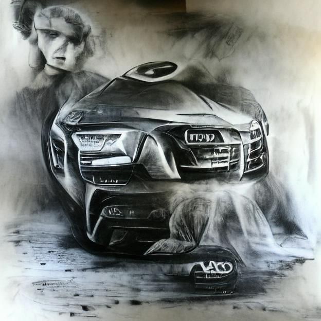 Sleek Audi Sports Car in Digital Rendering
