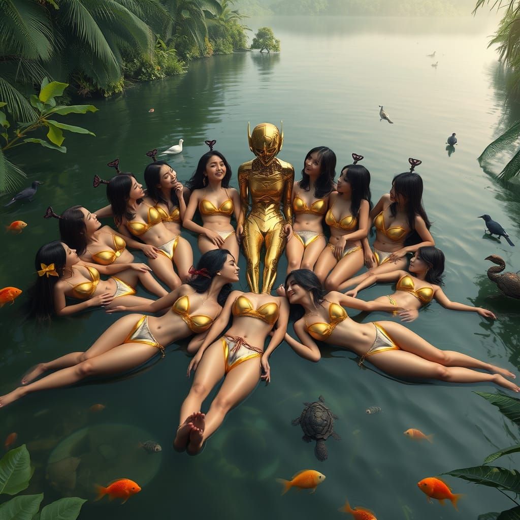 Golden Goddesses Unite in Tropical Paradise