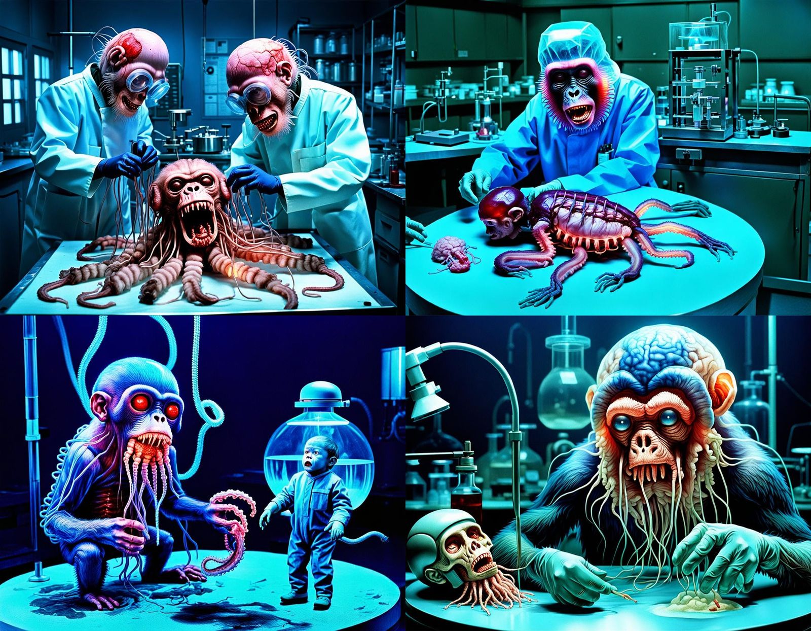 Horrific 1950s Jellyfish-Monkey Hybrid Disaster