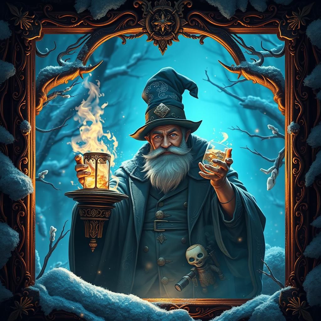 Alchemist-Magician Griswold in Detailed Fantasy Art