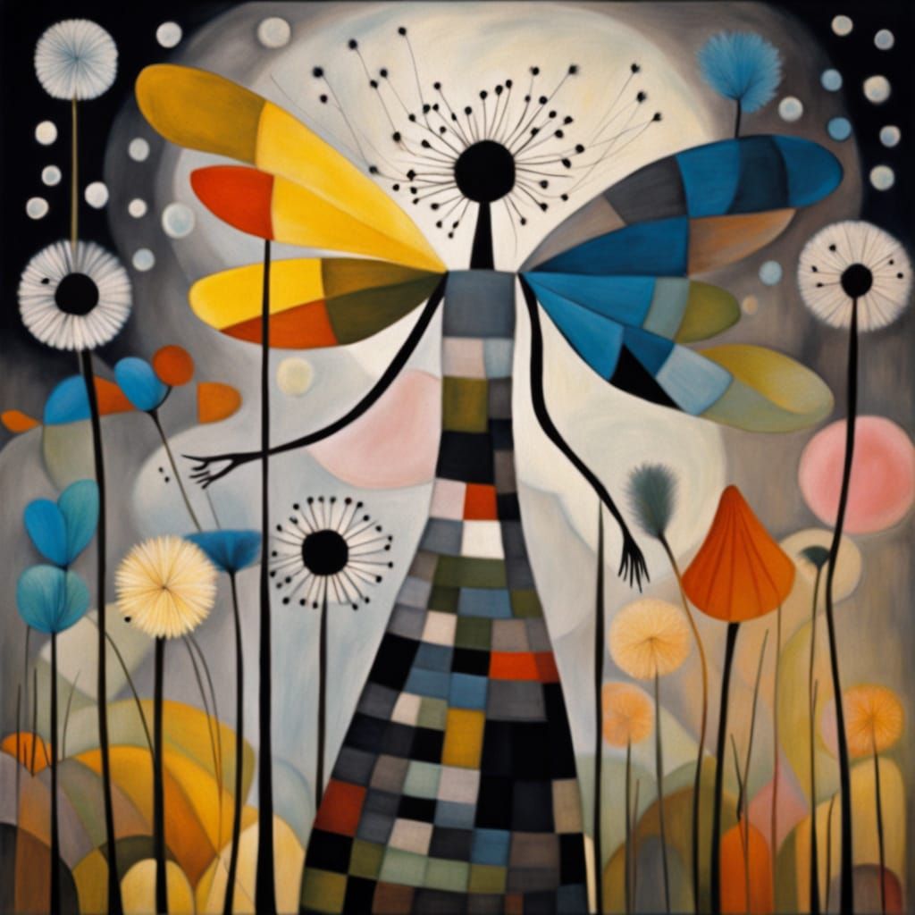 Whimsical Winged Fairies in a Dazzling Dandelion Dreamscape