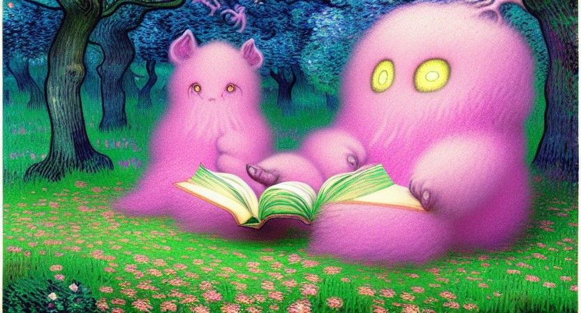 Pink Monster Reads in Faerie Grove