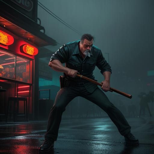 Gritty Pulp Novel Cover Art: Pub Brawl