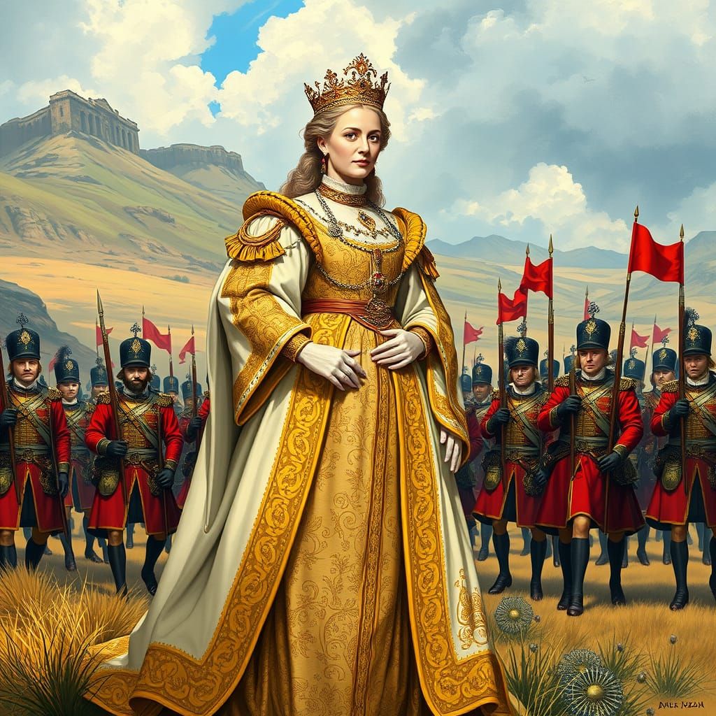 Empress Catherine in Imperial Glory