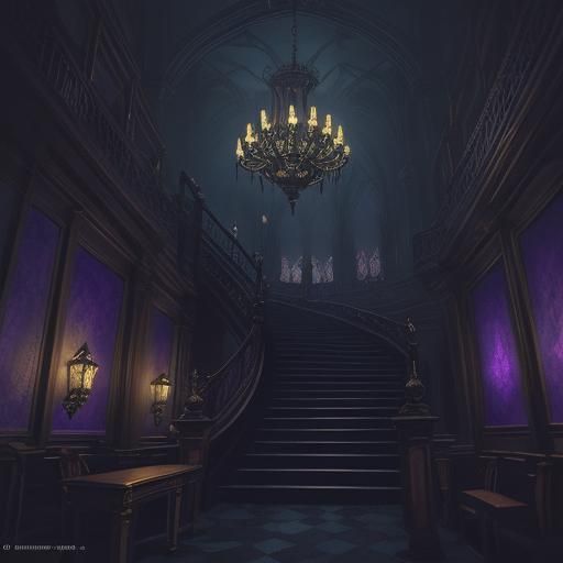 Gothic Bank Offers Hand Loans: Dark Fantasy Illustration