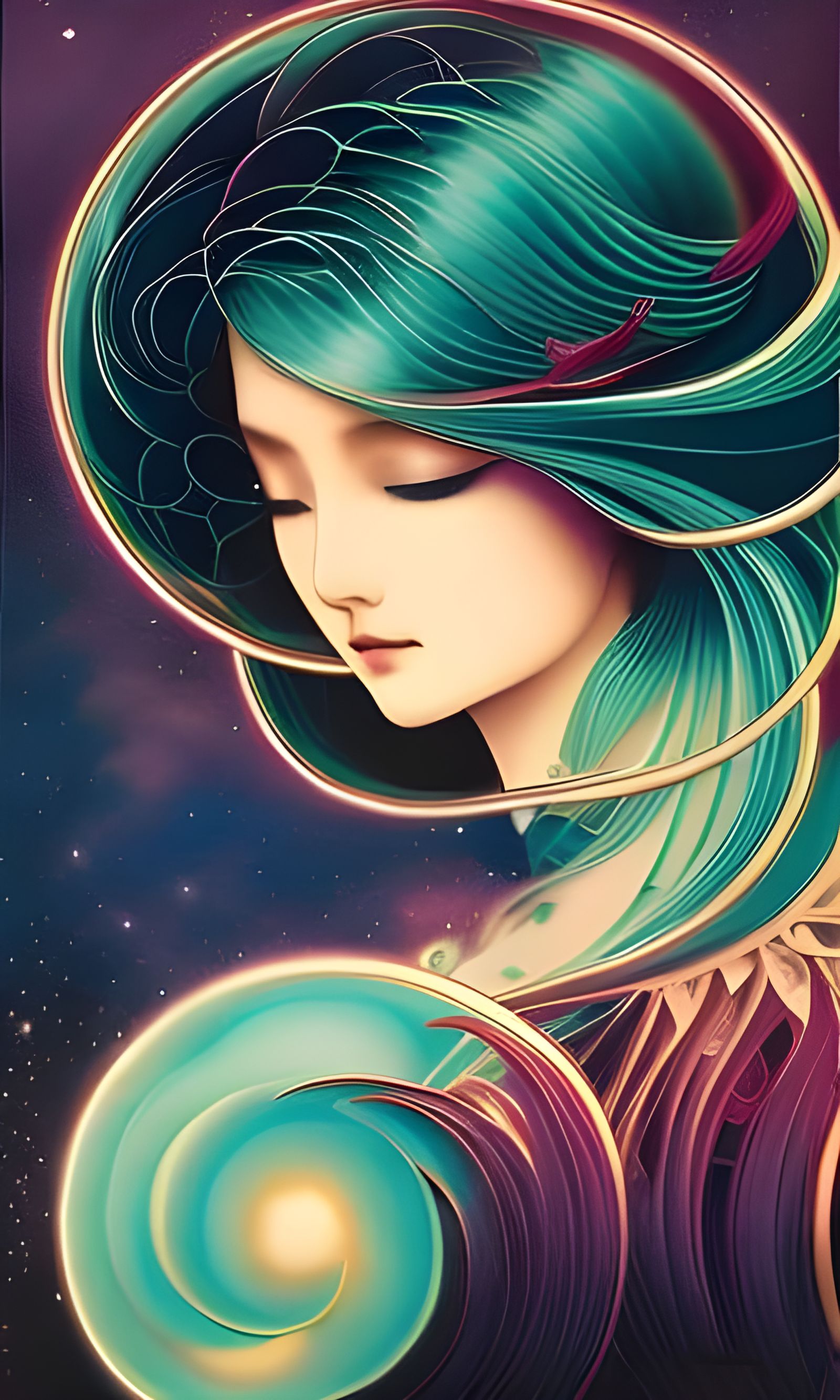 Celestial Fairy in Airbrush Art Style