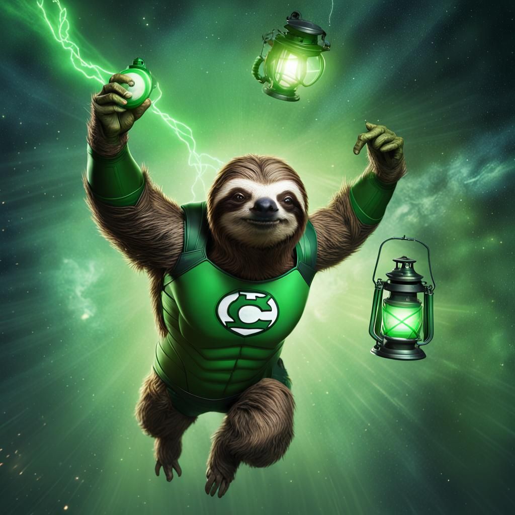 Green Lantern Sloth