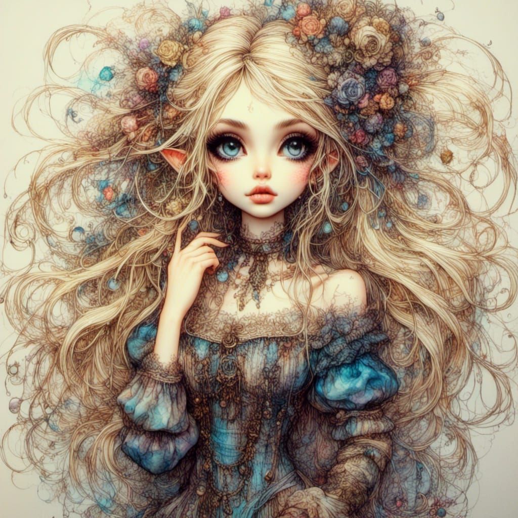 Alice in Wonderland as Digital Art