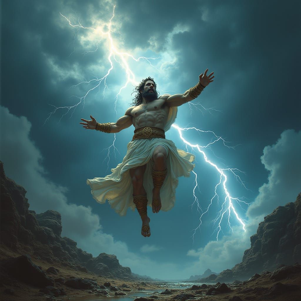 Zeus in Turbulent Thunderstorm as Simon Stalenhag Meets Fran...