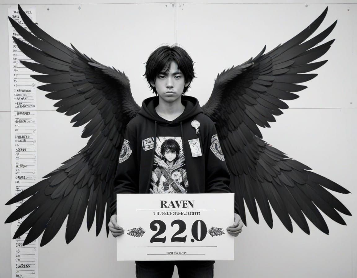 Post-Arrested Anime Teen with Wings Stands Against Height Ch...