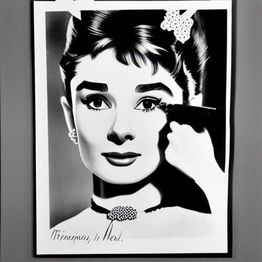 Audrey Hepburn as Anarchist Propaganda Portrait