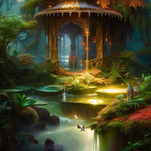 Gaia Goddess with Glistening Skin in Fantasy Art