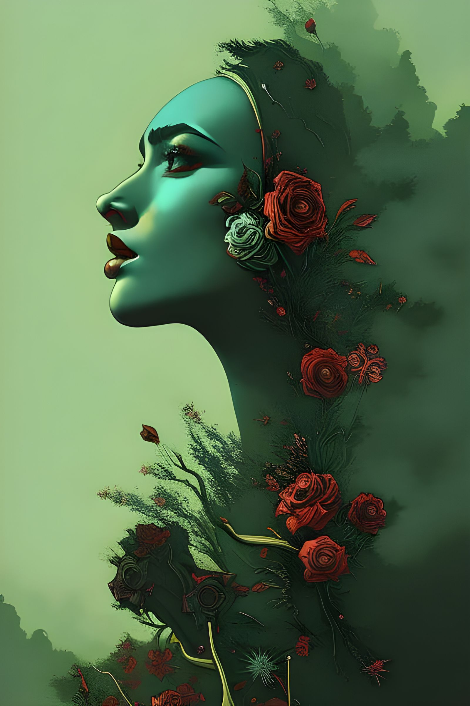 Punk Rock Roses in Borderlands Style