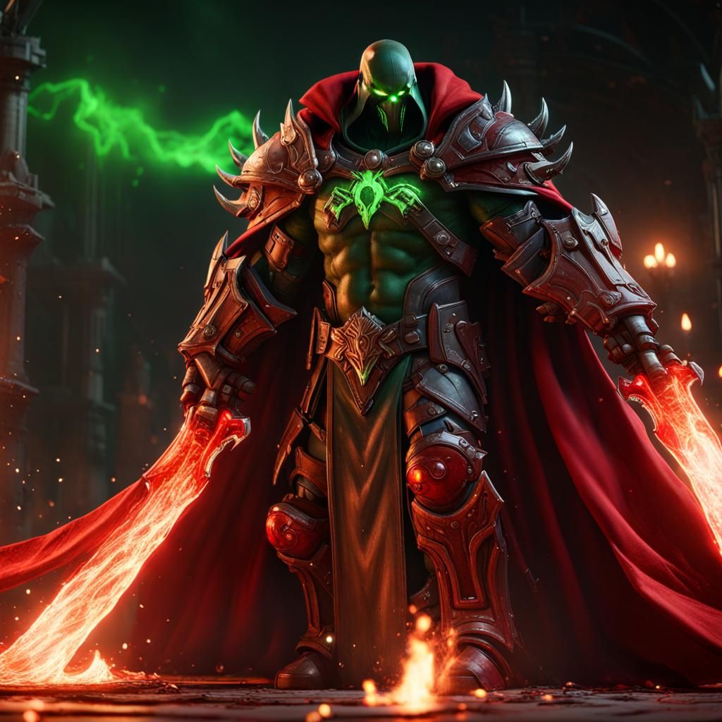 Spawn as a Space Marine in 3D Cinematic Style