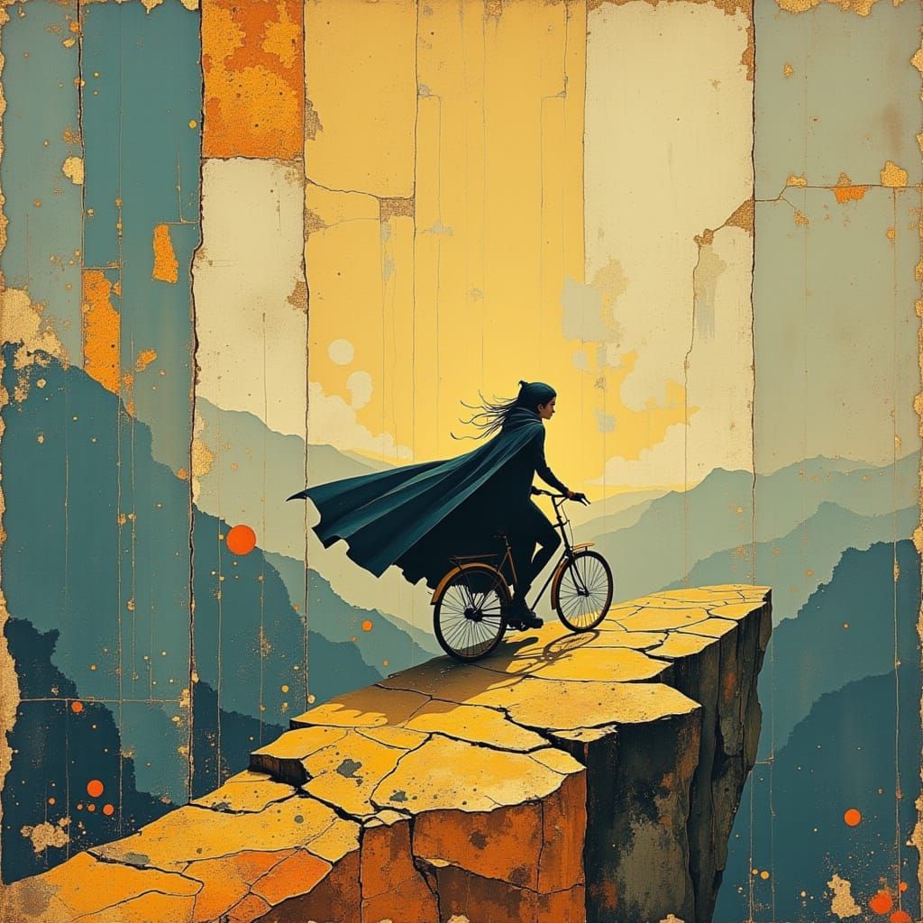 Mysterious Portrait with Oil Painting Effects