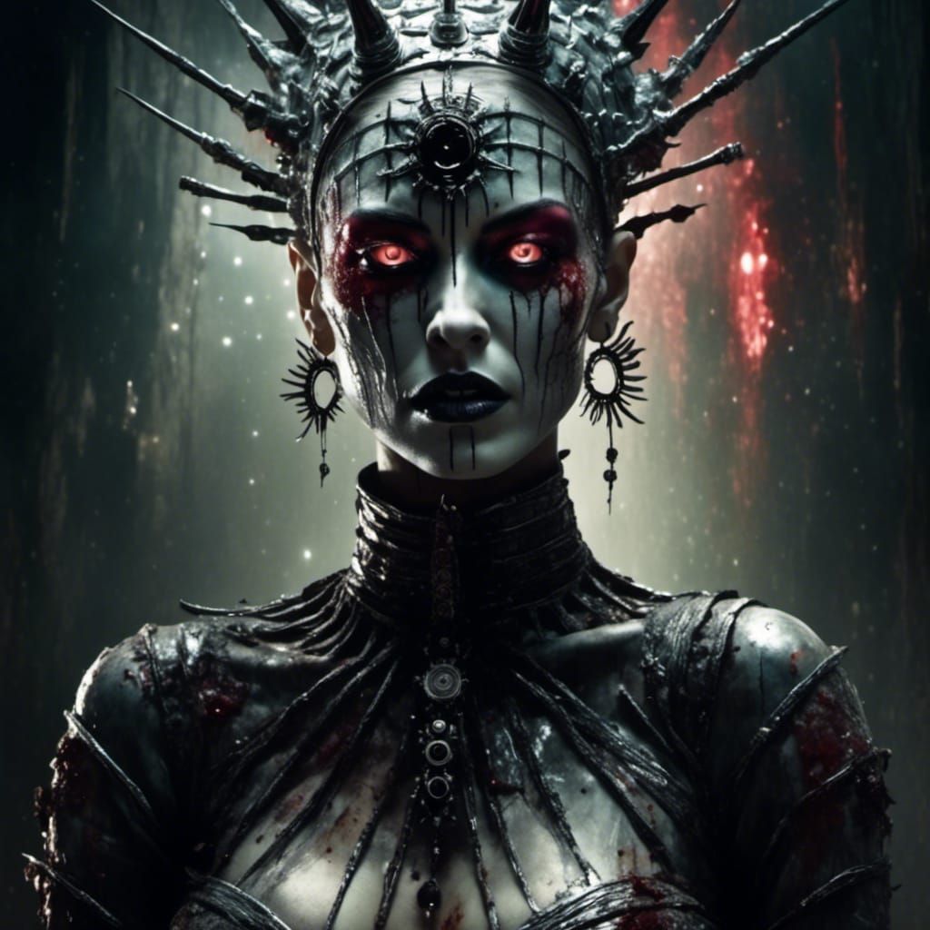 Demonic Female Cenobite of Torture and Horror