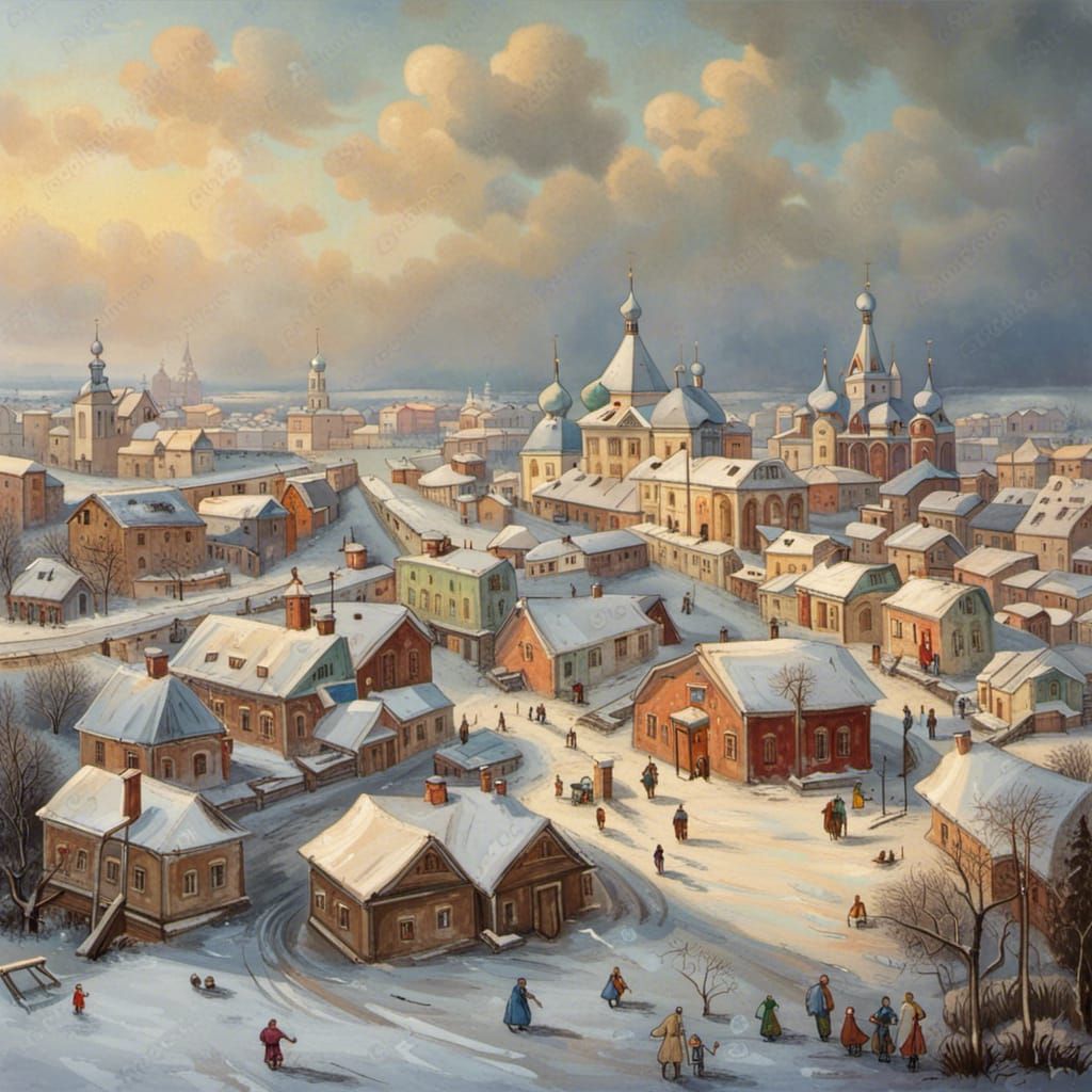 Renaissance Winter in a Small Russian Town
