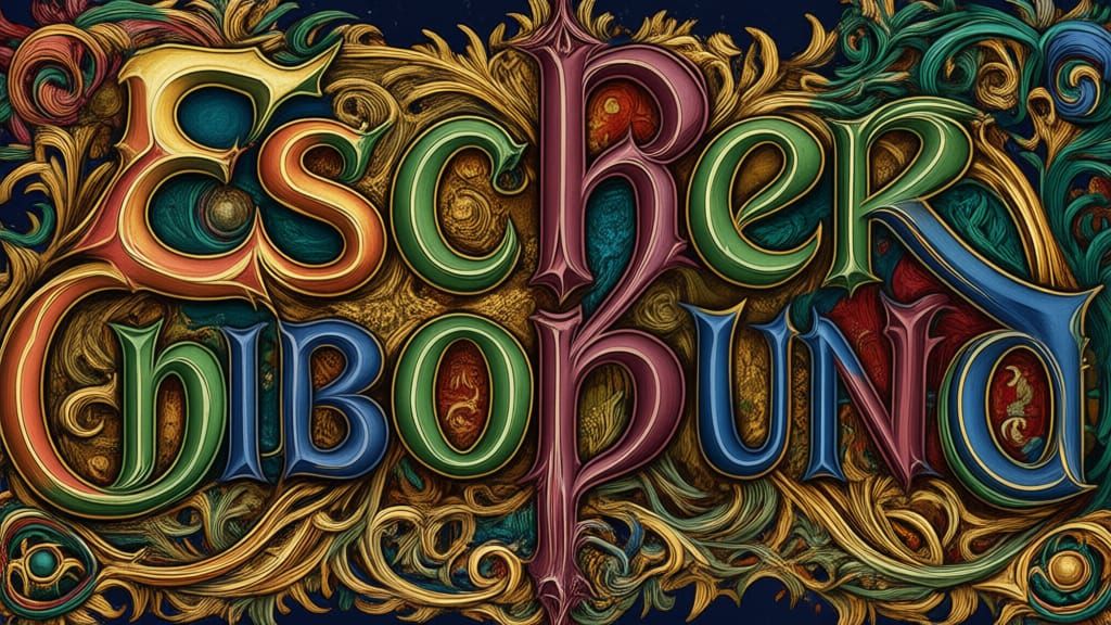 Escher Unbound: Intricate Textures and Illusions