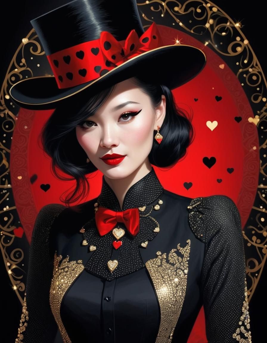 Magical Master of Ceremonies in Modern Illustration Style