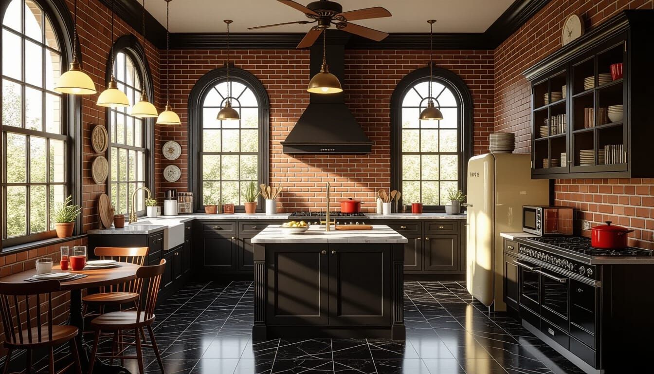 Vibrant Victorian Kitchen Concept Art