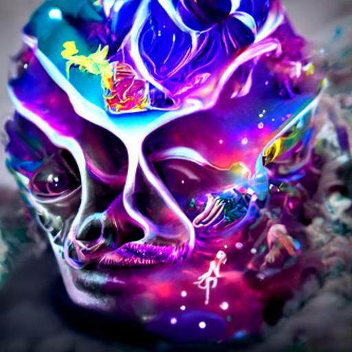 Holographic Cosmic Astral Forms in Mixed Media