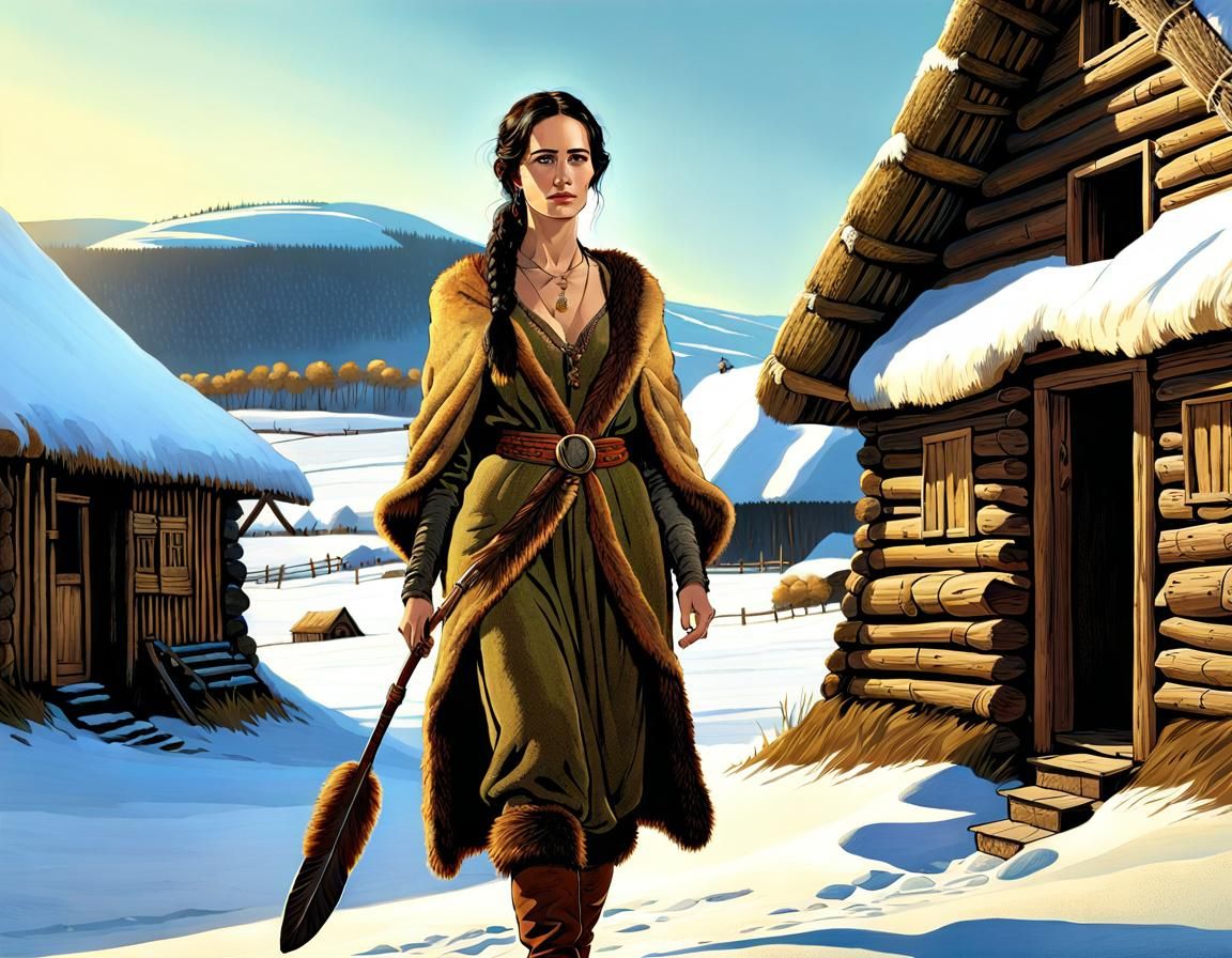 Neolithic Queen in Furskin Clothes