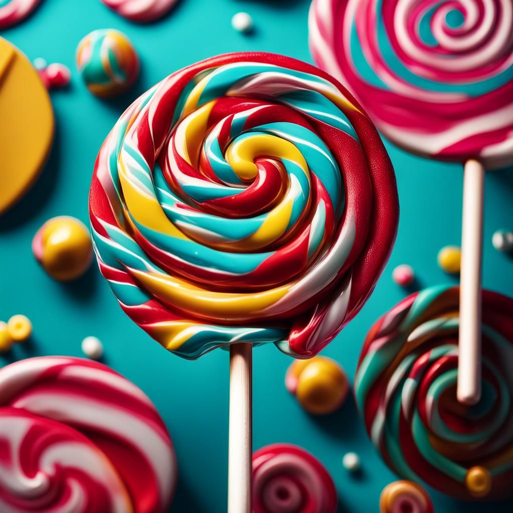 Vintage-Inspired Lollipop Design for Instagram