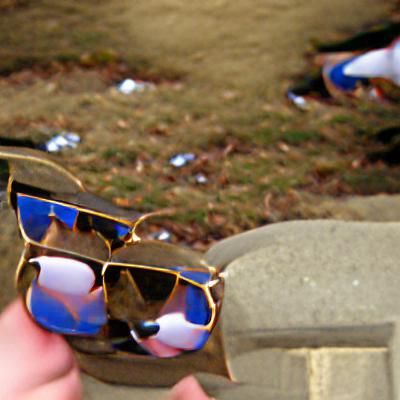Frat Boy with Sunglasses in Digital Art