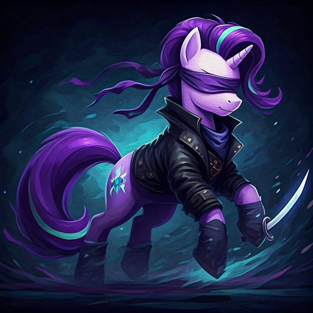 Starlight Glimmer as Pony Phantom Swordsman