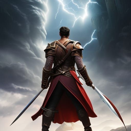 Detailed Digital Painting of Kaladin Stormblessed