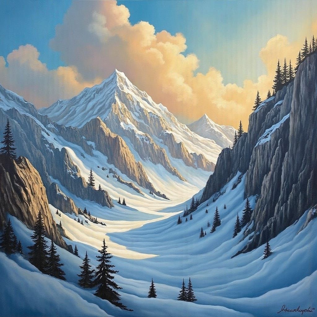 Avalanche Creates Valley of Opportunity: Dreamy Landscape