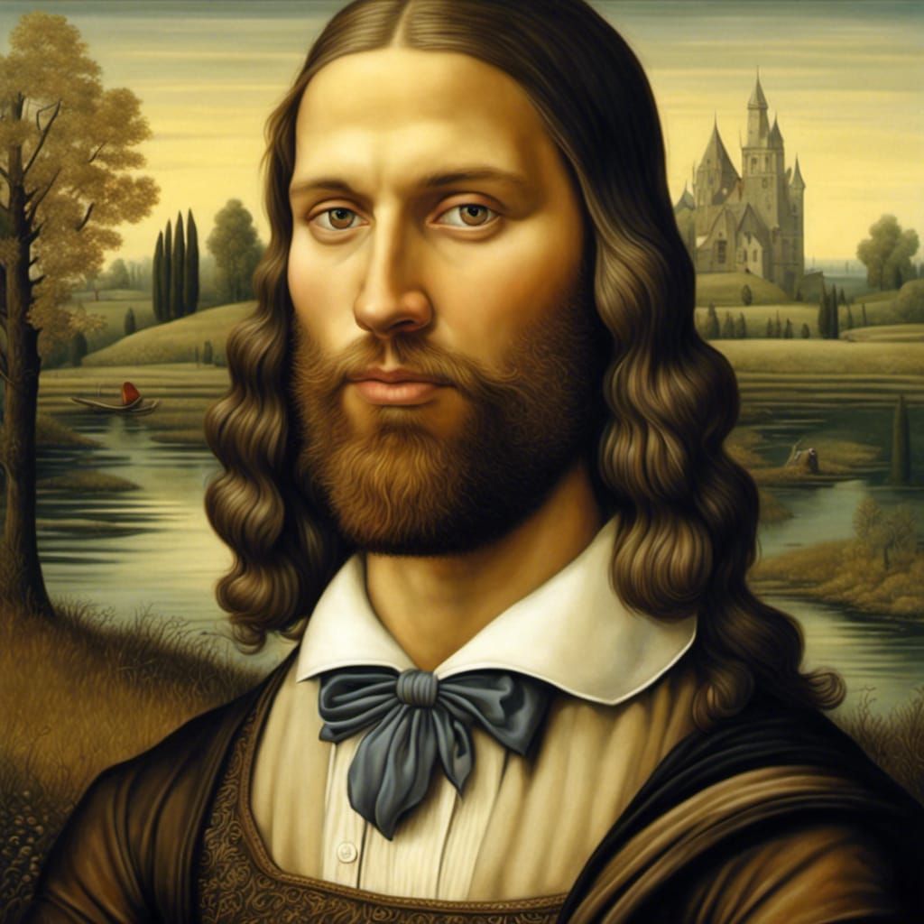 Male version of Mona Lisa