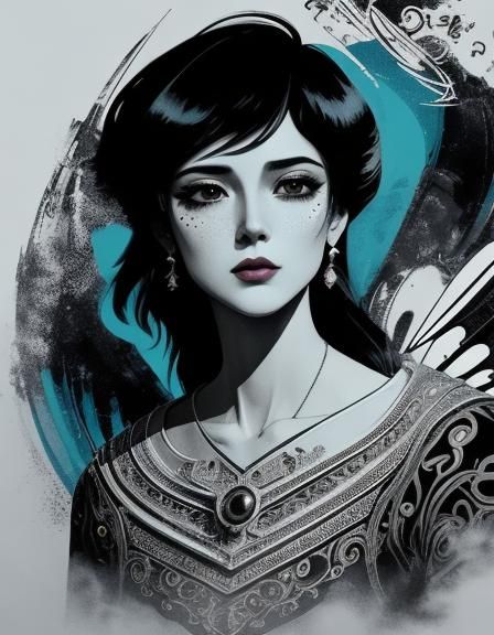 Surreal Stadium with Graffiti and Vector Art