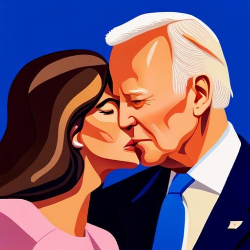 Hyperrealistic Image of Two People Kissing