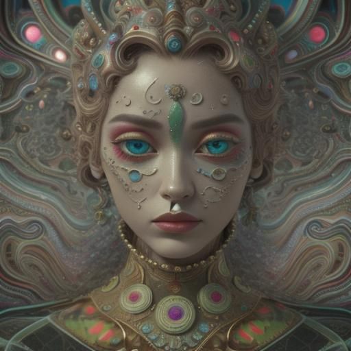 Psychedelic Television in Surreal CGI Style