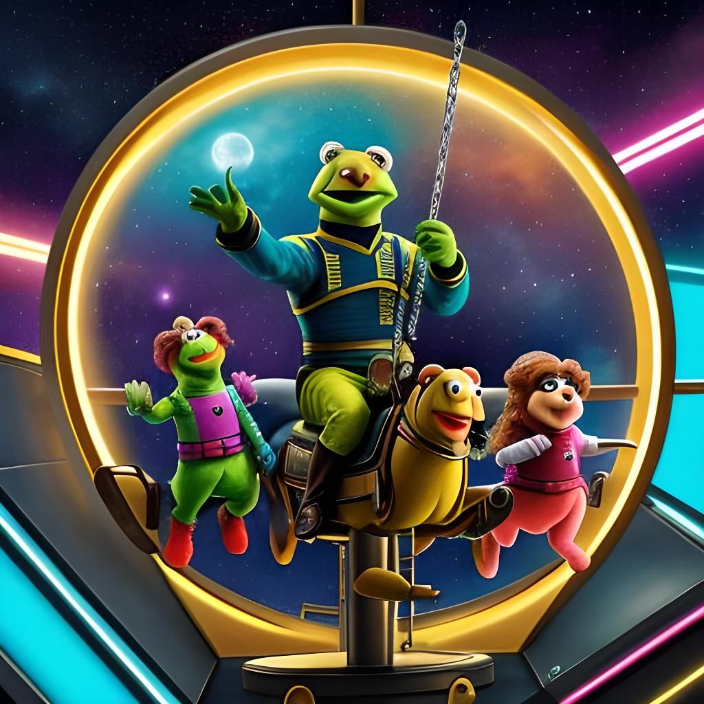 Star Trek and Muppets on a Merry-Go-Round