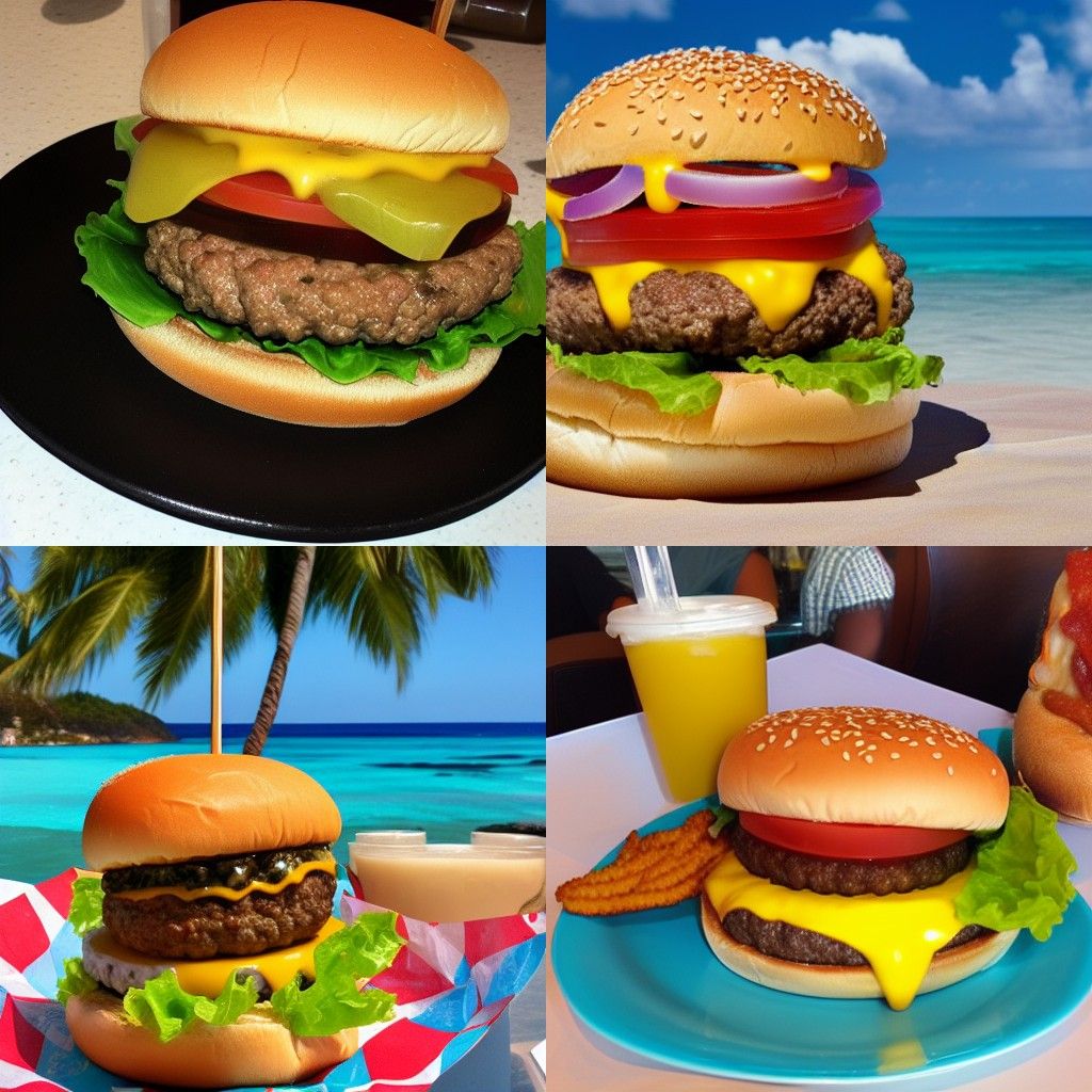 Cheeseburger in Paradise: AI Generated Delight