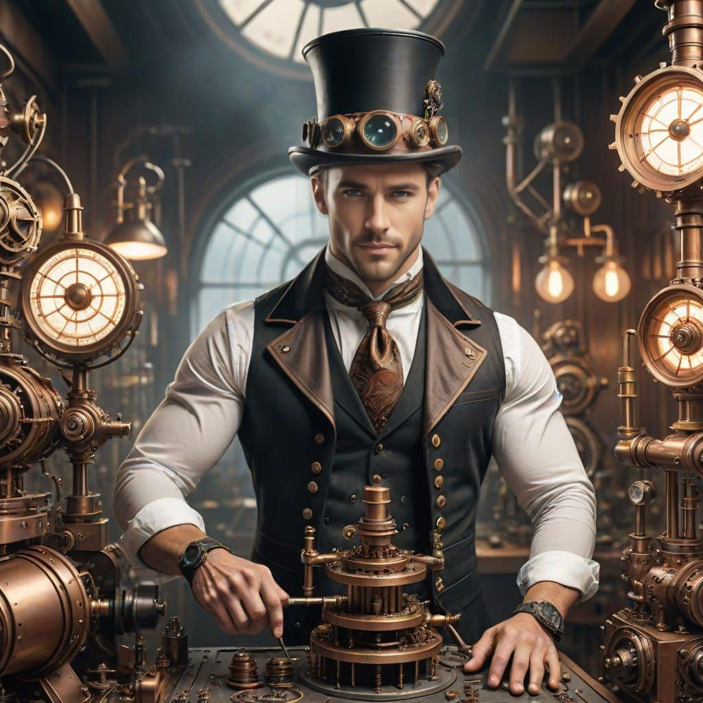Steampunk Inventor Creates Magical Top Hats