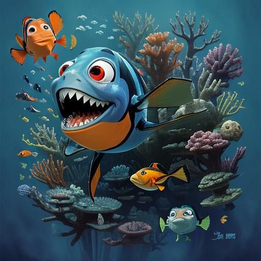 Horror Finding Nemo: A Dark Underwater Twist