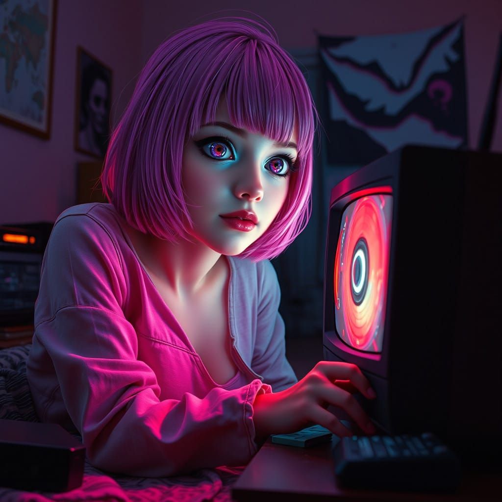 Enthrallment in a Glitchpunk Dream