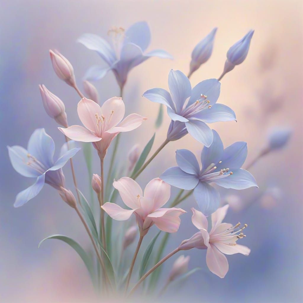 Wilson's Bird-of-Paradise in Pastel Impressionism