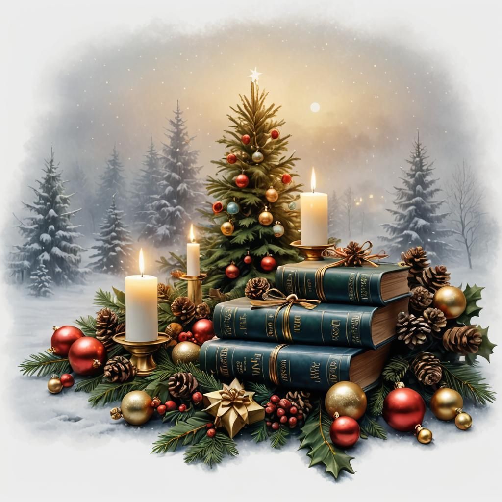 Enchanted Christmas Dream in Hyperrealistic Style