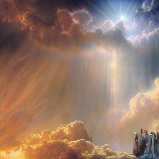 Angelic Heaven's Gate in Digital Matte Painting